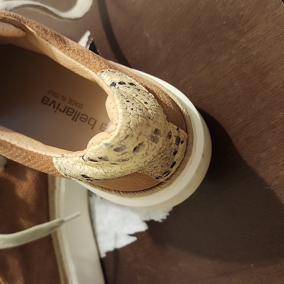 Laura Billariva Men's Tan Suede Sneakers. Made Italy - Picture 5 of 12